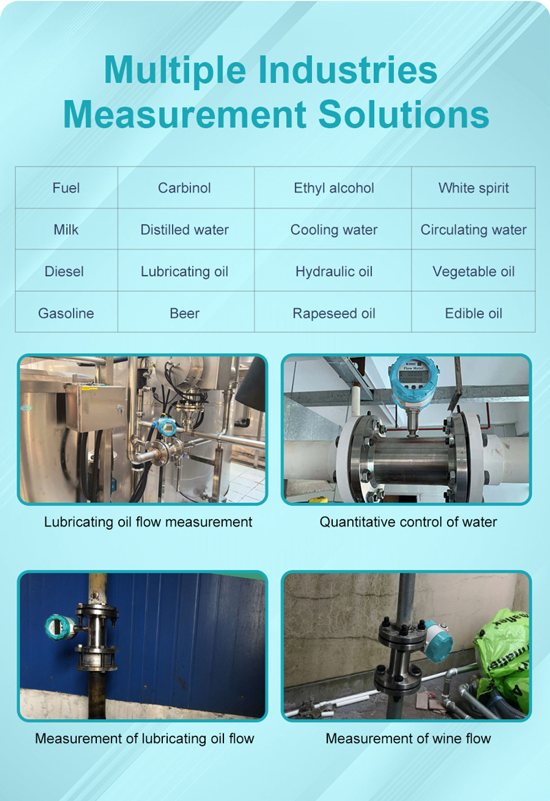 Flange Turbine Flow Meter for Auto Level Measurement